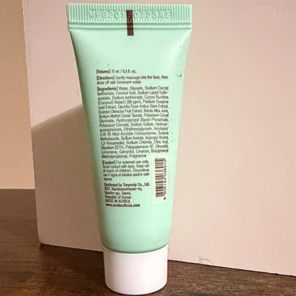 3/$15 🌸 AVETTE Coconut Mild Foam Cleanser - Travel Size